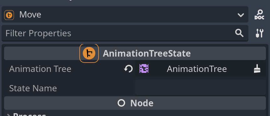 Animation tree state properties