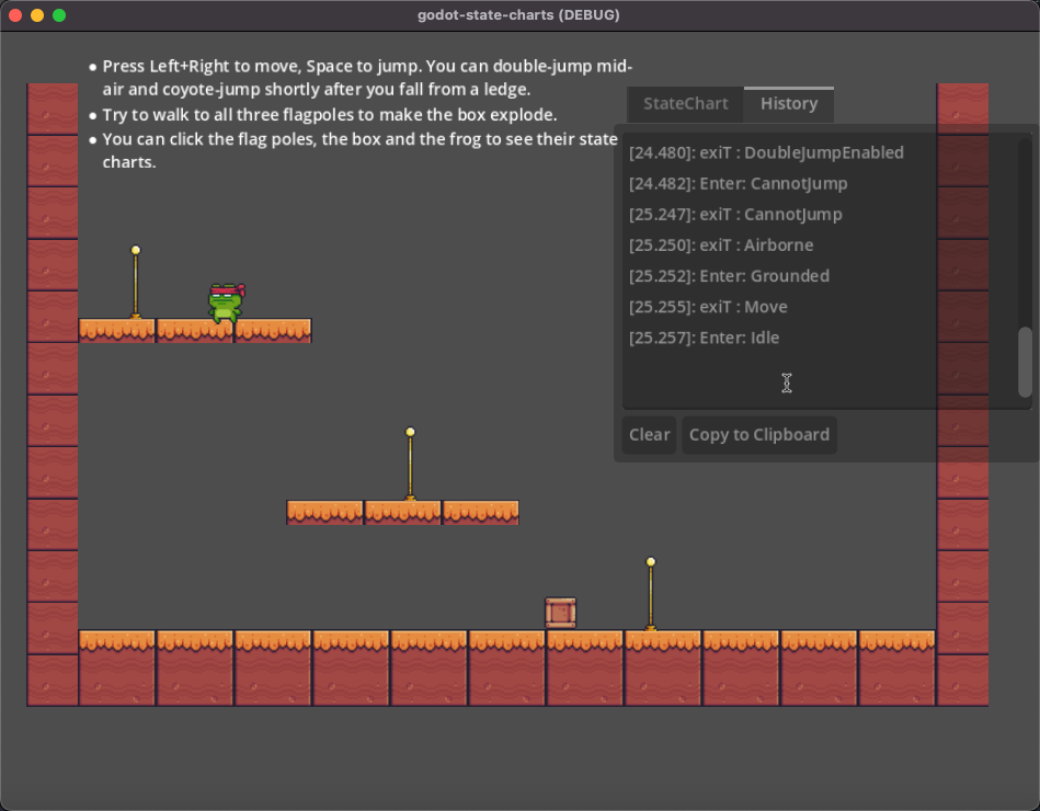 Tracking history with the debugger